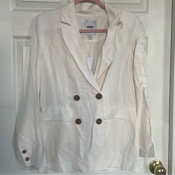 (6) H&M| off white blazer - Picture 1 of 5